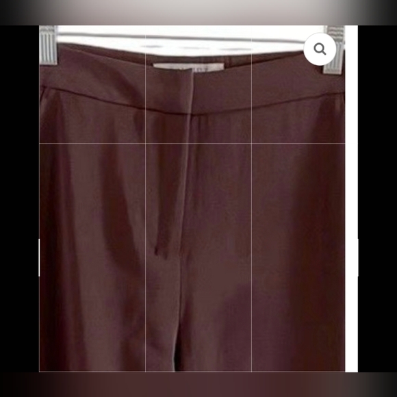 MM LAFLEUR Elegant Brown Women's The Pippa Pant Cropped Wide SZ 6 - Picture 5 of 8